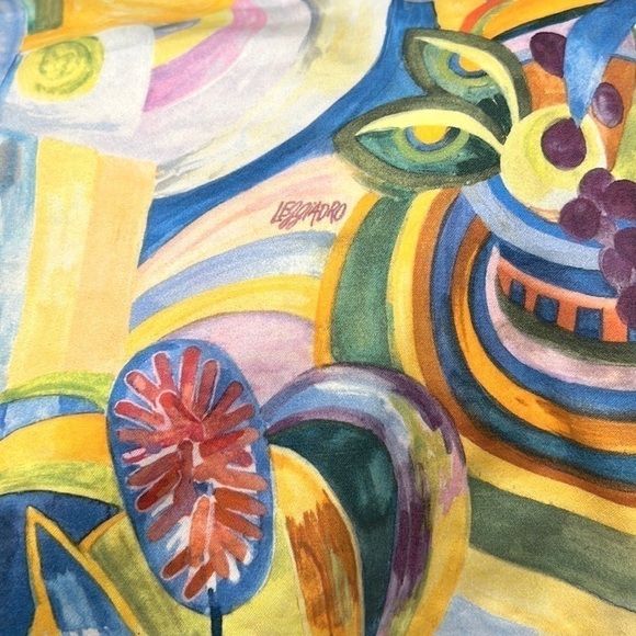 💛NWT,Leggiandro, SILK, Color Explosion, Absolutely Stunning, & Fabulous! - Picture 12 of 12